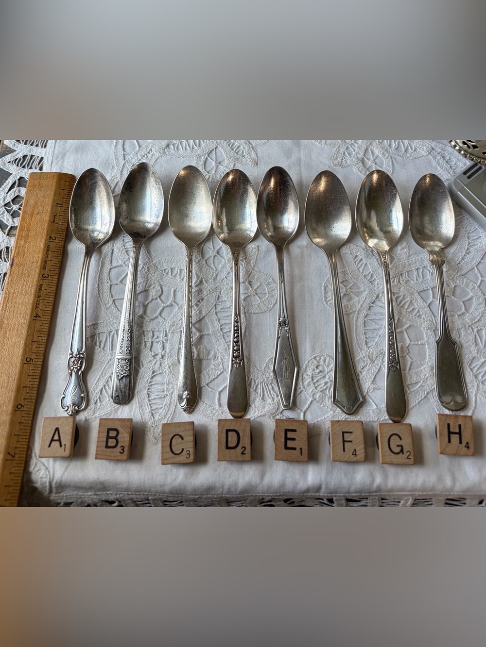 Art Deco Silver plated flatware replacement  spoon